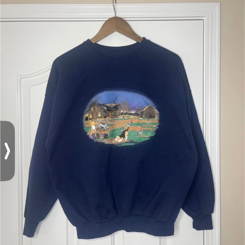 Vintage Grandma Core  Graphic Crewneck Sweater